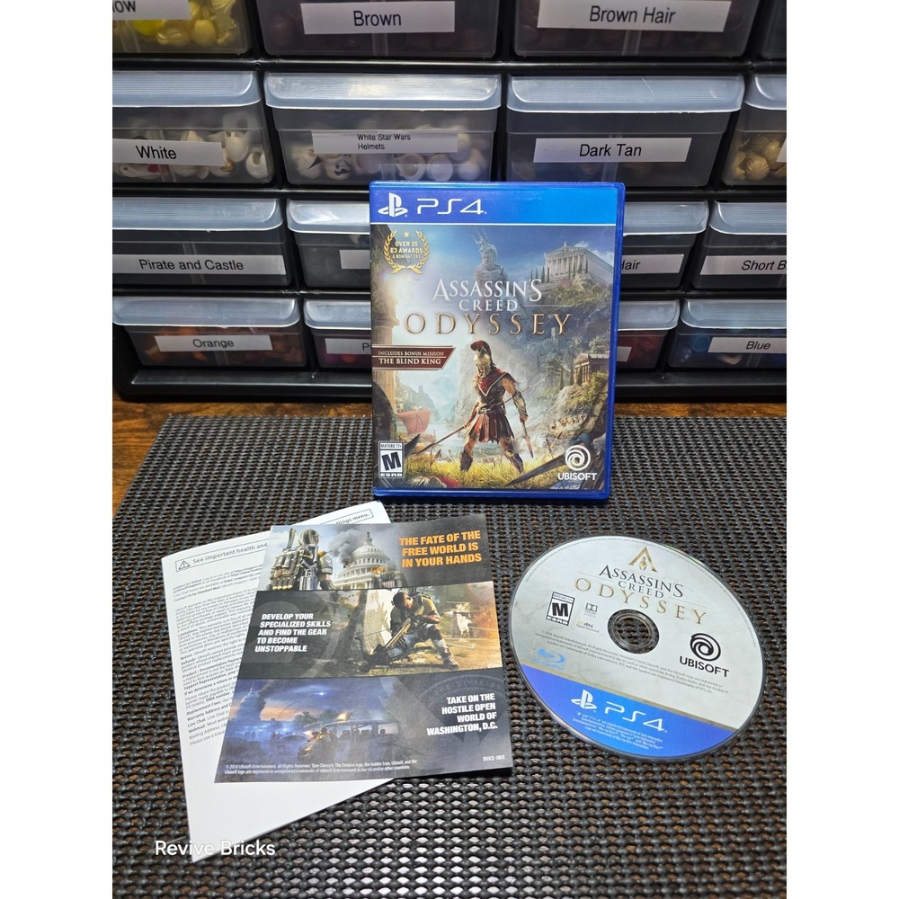 Assassin's Creed Odyssey:Standard Edition (PlayStation 4, PS4,‎ 2018) CIB Tested